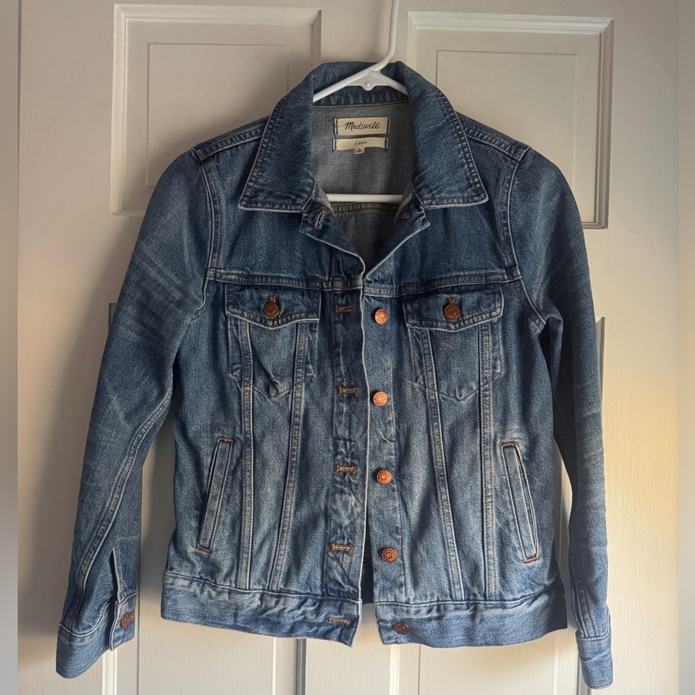Madewell Women's 100% Cotton Classic Blue Denim Jacket size S